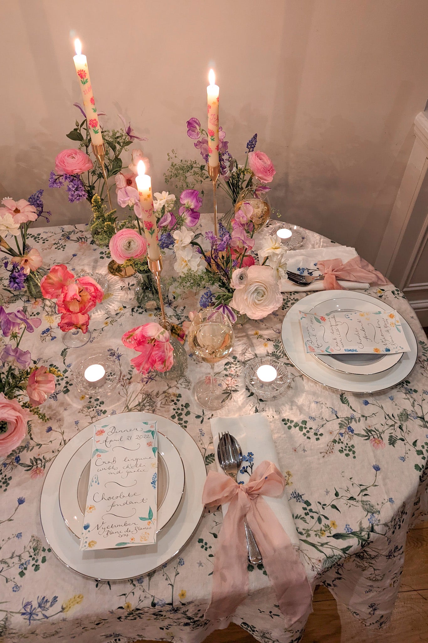 Date night table by Rosanna Falconer