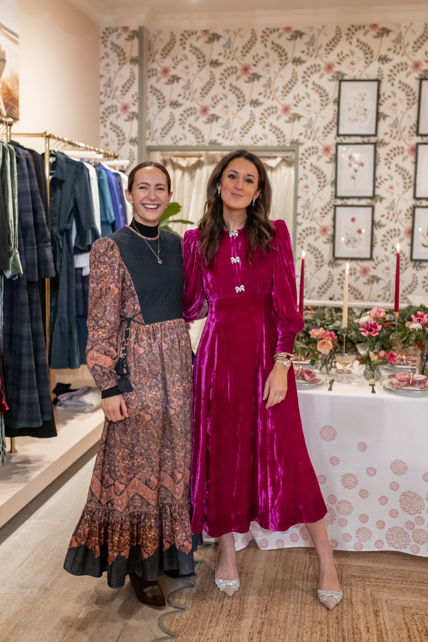 Rosanna Falconer with Lavinia Brennan