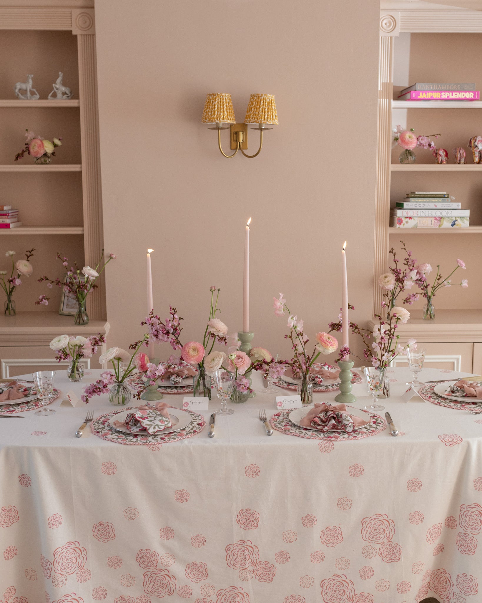 Roses & Berries table at home
