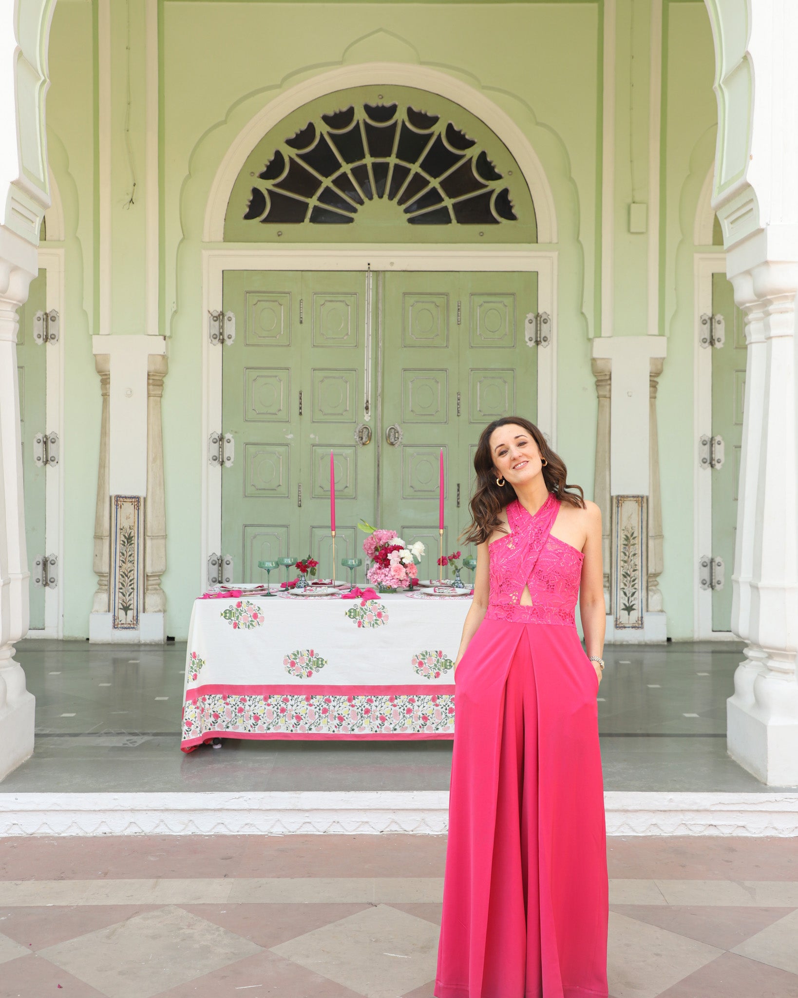 Jaipur Blossom in pink at Diggi Palace