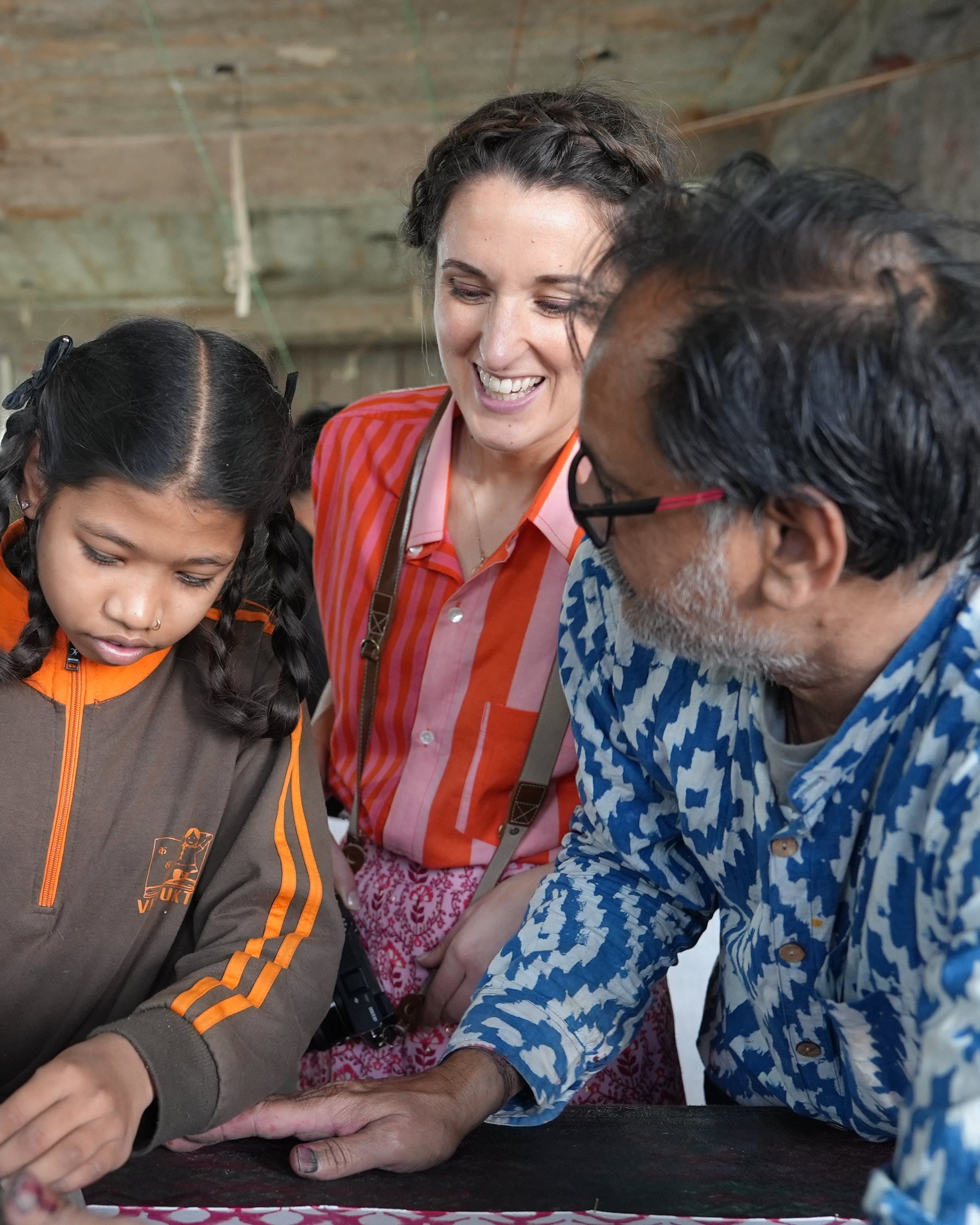 Raj Kumar Pandey with Rosanna Falconer