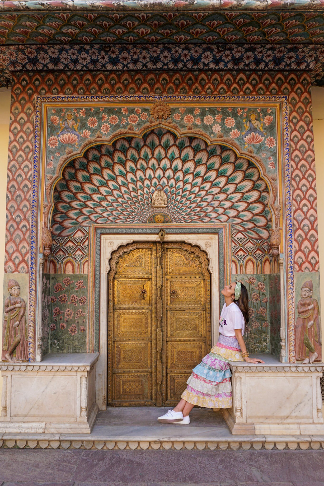 Rosanna Falconer at Pritam Chowk at City Palace, Jaipur