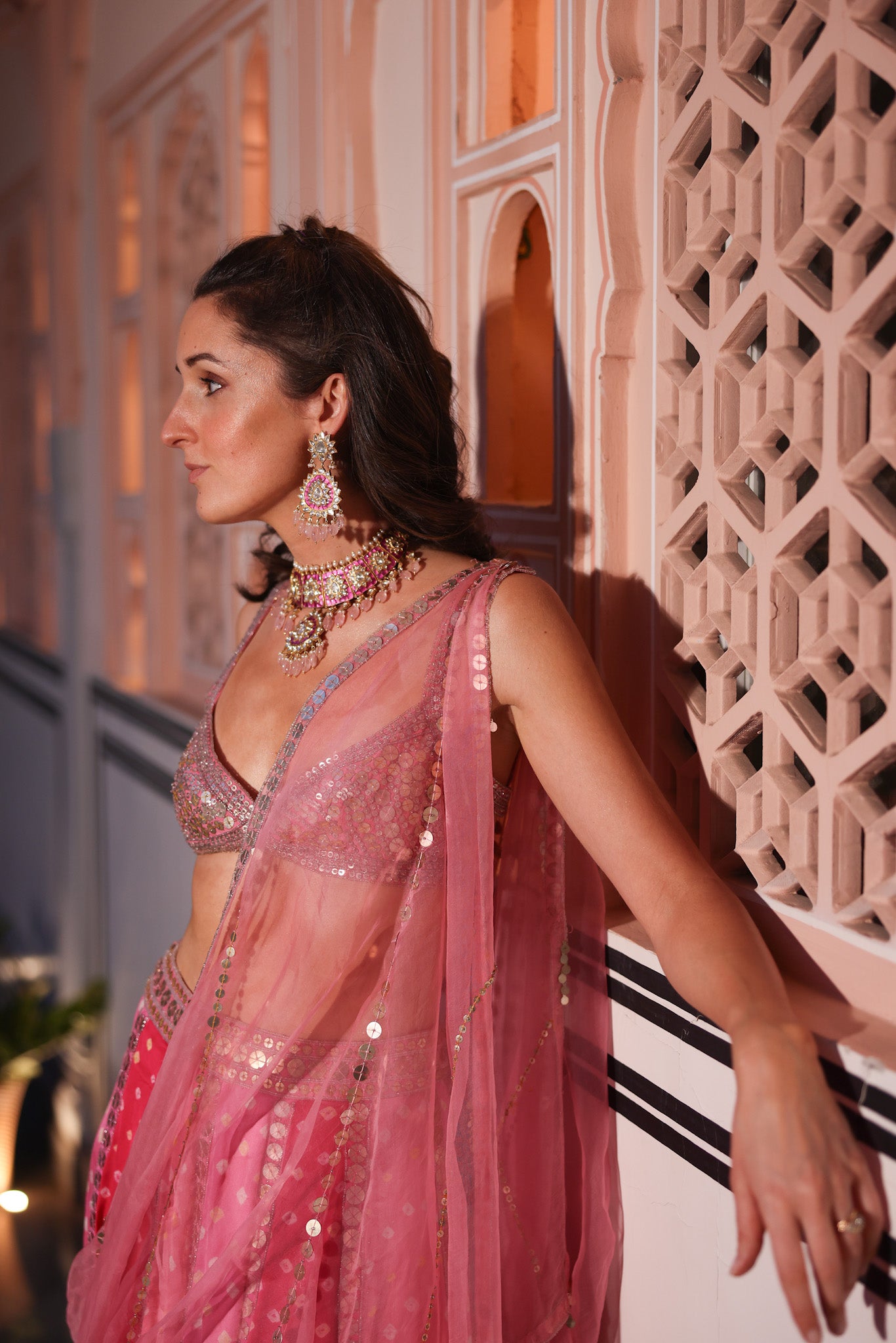 Rosanna Falconer wears Sunita Shekhawat