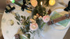 Festive table aerial view with Jo Malone
